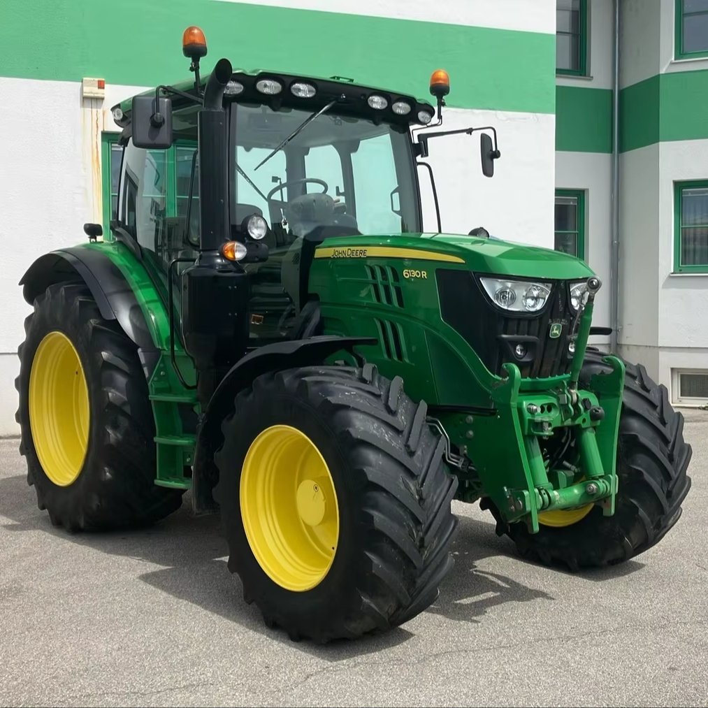 Original Agriculture Tractor Used 6130R Johnn Deere 100Hp With Heart/AC Working 100% Cab 100 Horse Power Tractor Ready to Ship