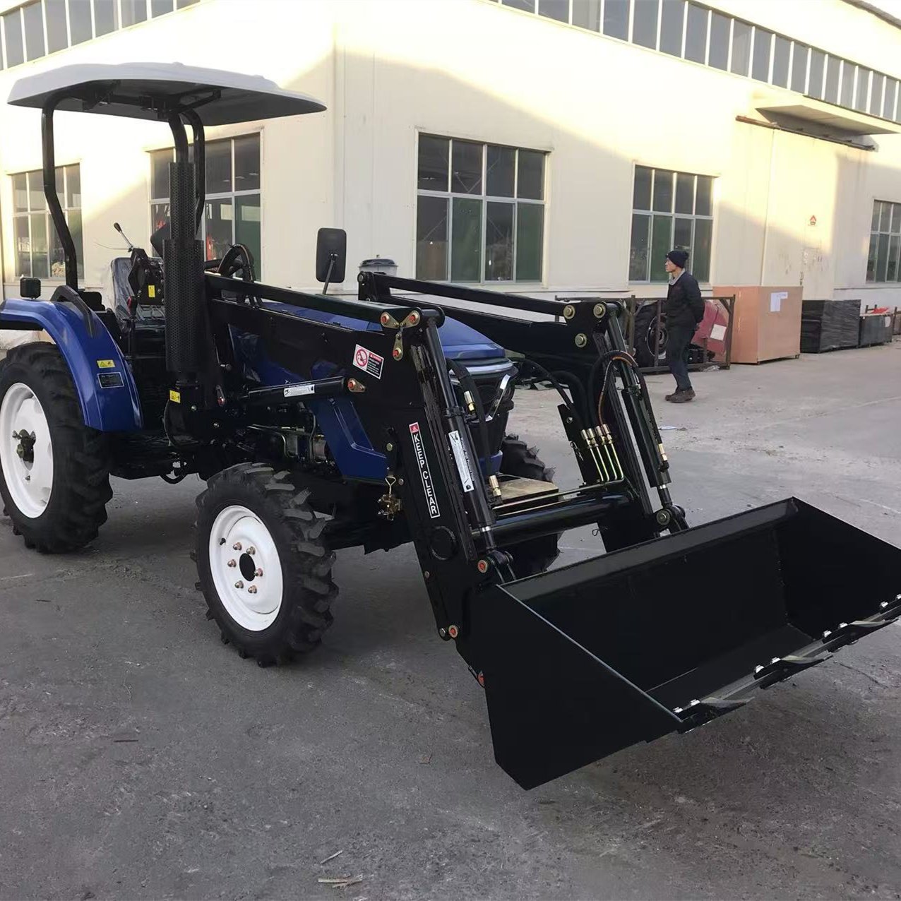 Free Shipping Cheapest Diesel Tractor Mini Tractor With Front Loader 4x4 Loader for Sale