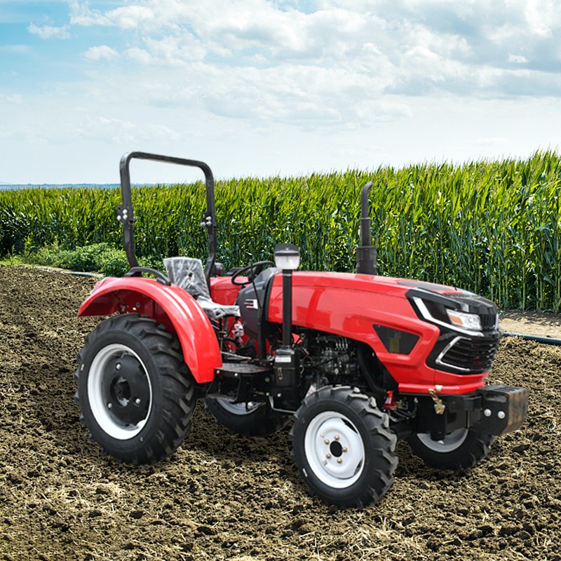 Ce Certified 4WD 4x4 Mini Farm Tractor 50HP 60HP Diesel Fuel Walking Type Cheap Agricultural Machinery Free Shipping