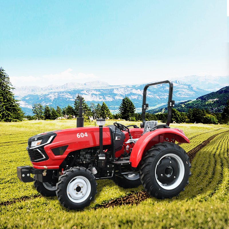 Ce Certified 4WD 4x4 Mini Farm Tractor 50HP 60HP Diesel Fuel Walking Type Cheap Agricultural Machinery Free Shipping