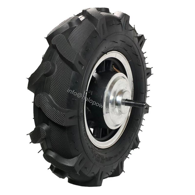 High Torque Low Speed 80Nm 16" 16 Inch Tractor Wheel Electric Wheelbarrow Motor Kit Brushless Hub Geared Bldc Cart Trolley Wagon