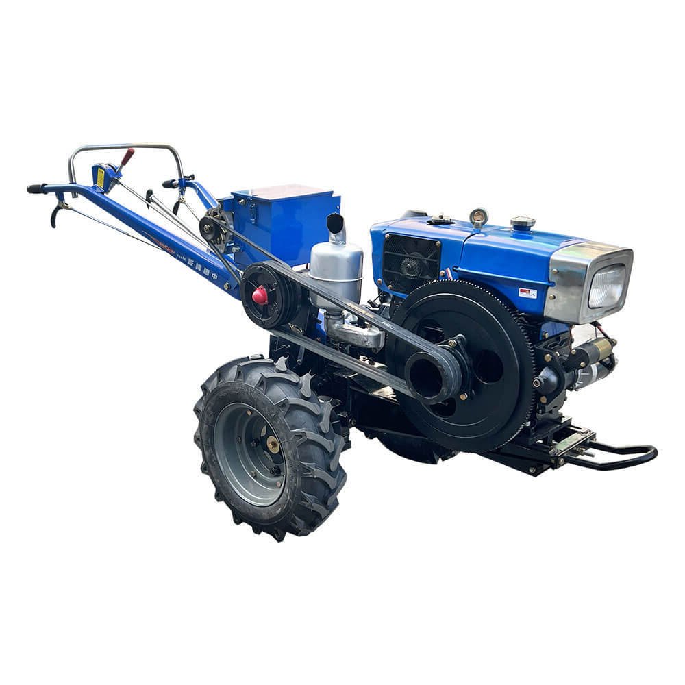 Multifunctional Walking Tractor 12Hp 15Hp 18Hp Diesel Engine 2 Wheel Walking Behind Agricultural Machinery