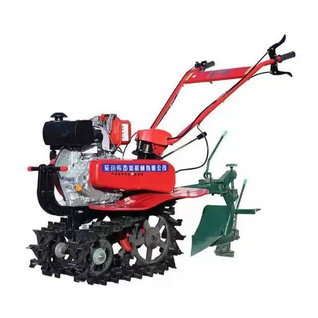 12hp Diesel Agricultural Mini Power Tiller Trailer Walking Tractor