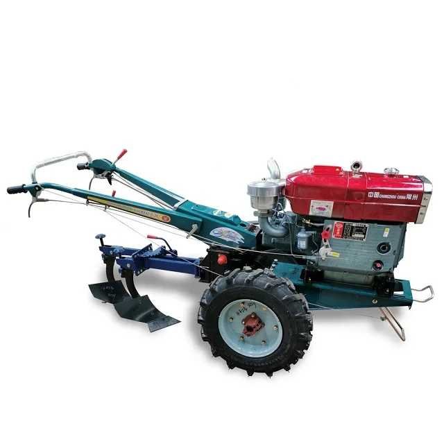 12hp Diesel Agricultural Mini Power Tiller Trailer Walking Tractor