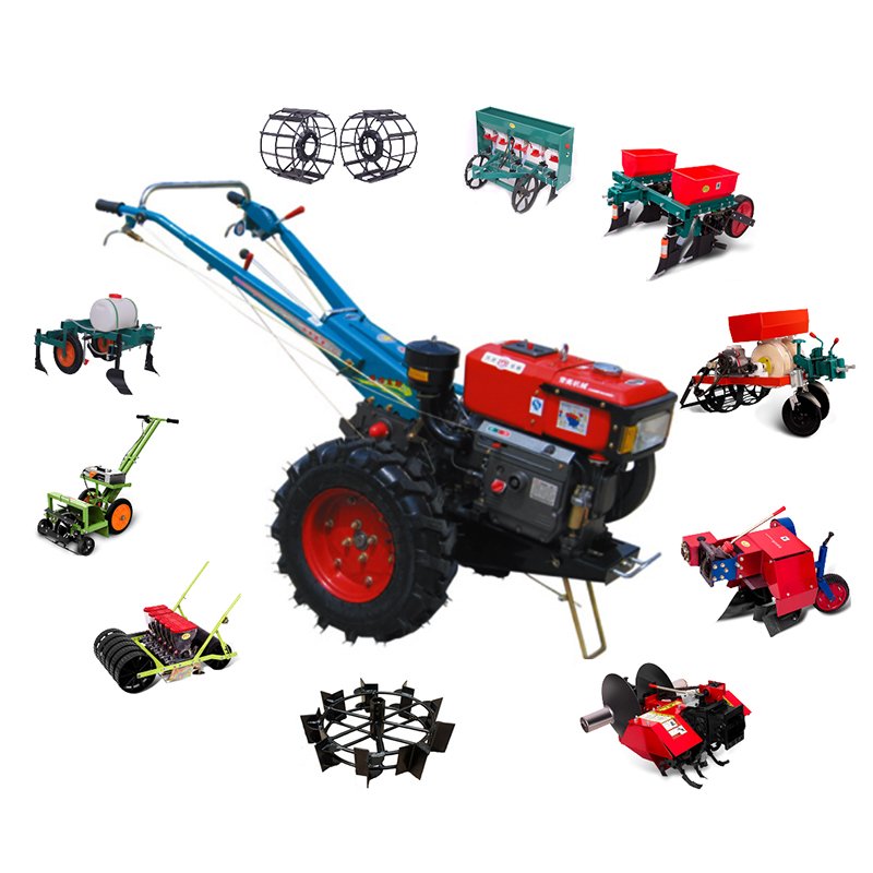 10hp 12hp 2WD Farm Tracteur Agricole for Sale Wheel Tractor Ridger Machines with Core Engine Motor Gear Gearbox Components