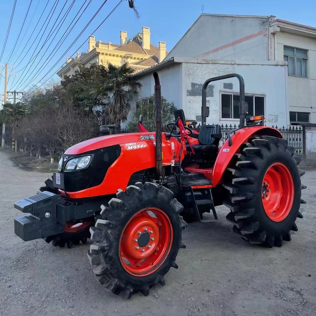 Used/second Hand Japan Farm Wheel Tractors Kubota M954k 95hp 4x4wd with Small Mini Compact Agricultural Equipment Machinery