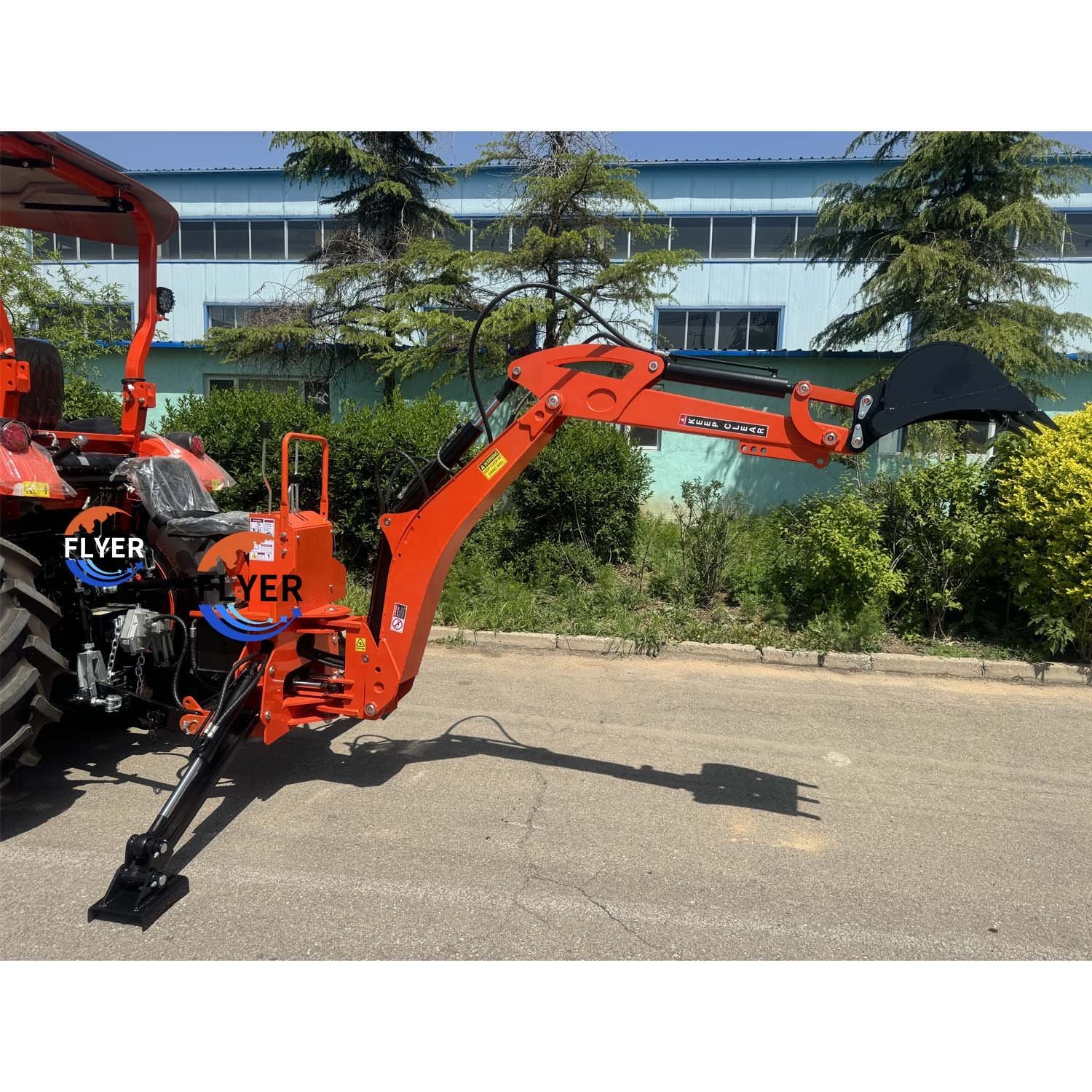CE Certificated Big 60/70/75HP Farm Agricultural Tractor with Front End Loaderand Backhoe