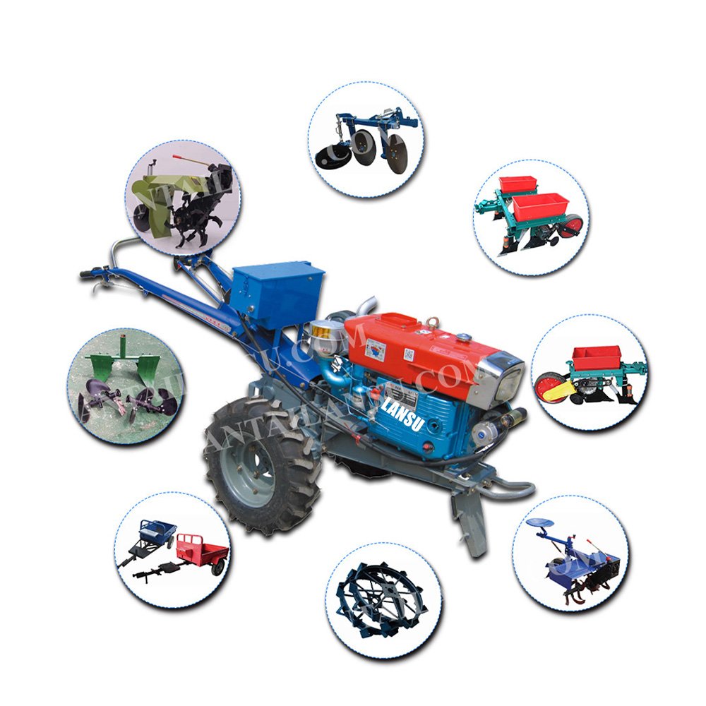 Walking Tractor 12HP Farm Tractor Mini Two Wheels Accessories for Sale