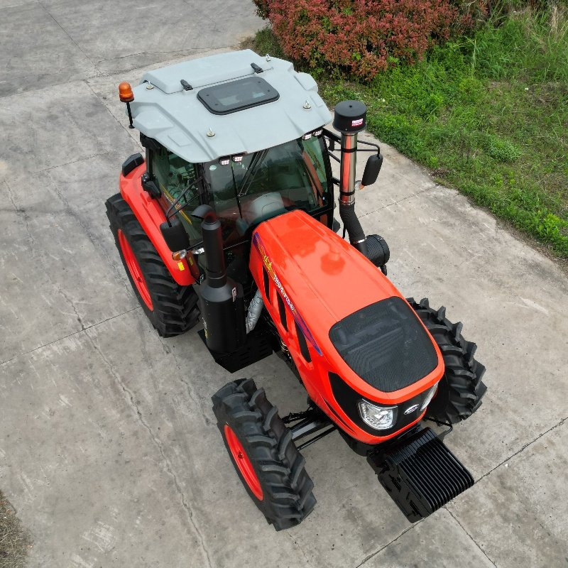 180HP Mini/large Farm Tractor 4WD Agricultural Tractors Multifunctional Red Price Kubota Engine