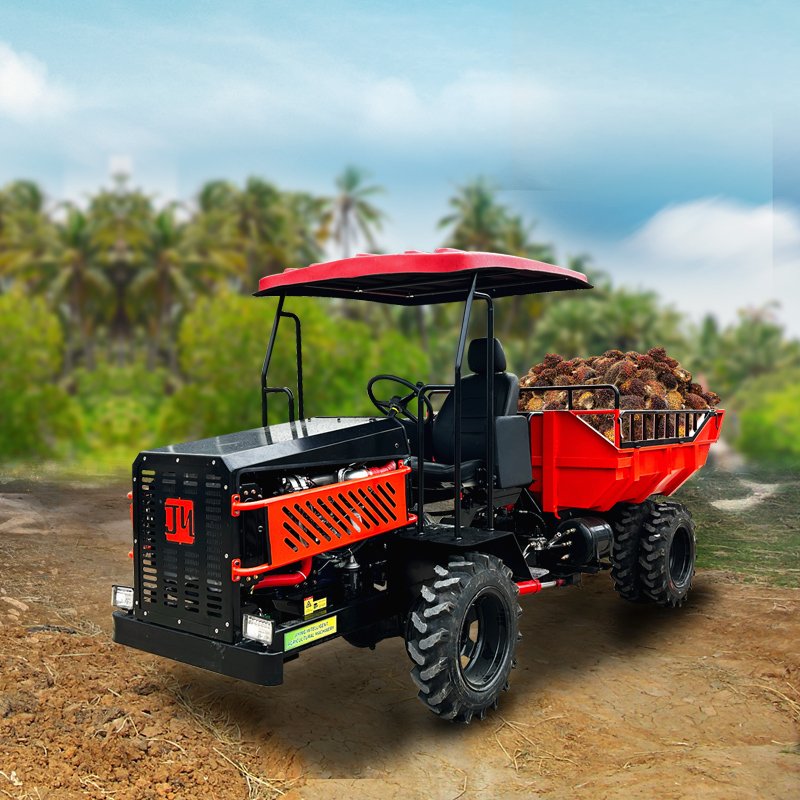 New Factory YUNNEI Engine Diesel 4wd X Lift Hydraulic 4T Capacity Hilly Vehicle Farm Tractor PTO Palm Machine Malaysia