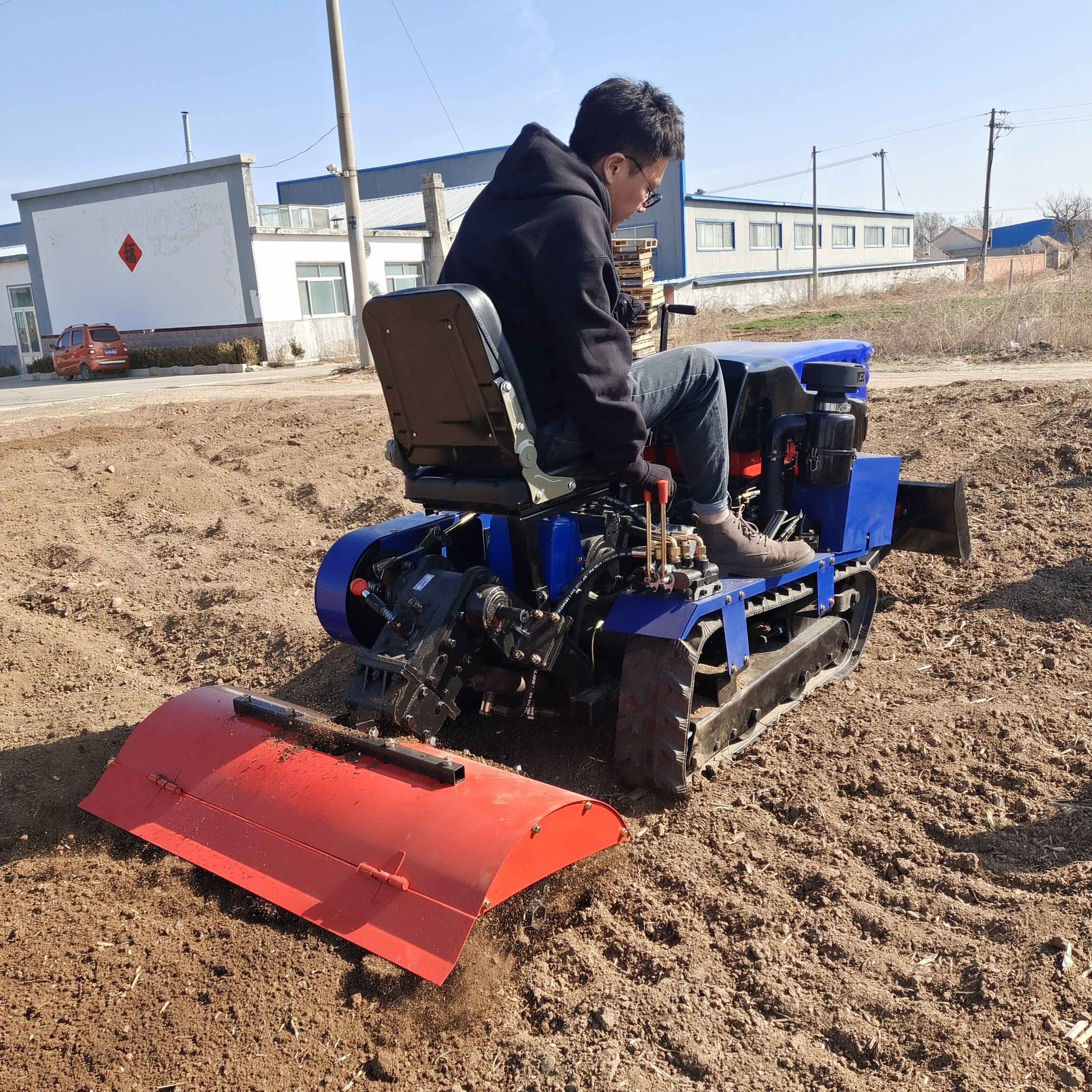 Agricultural Orchard Multi Function 35hp diesel Engine Small Crawler Tractors for Paddy Field and Dry Land