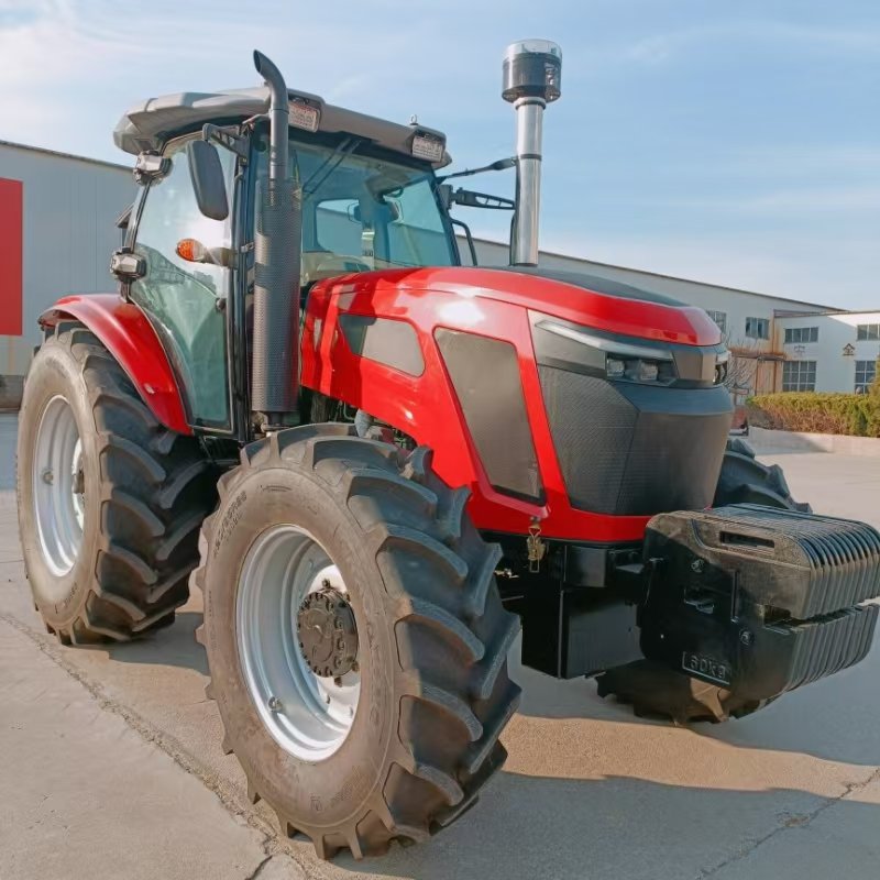 Agriculture Tractor 50hp 55hp 60hp 4wd 4x4 Tractor Equipped With Trailer Rotary Cultivator Planter Traktor