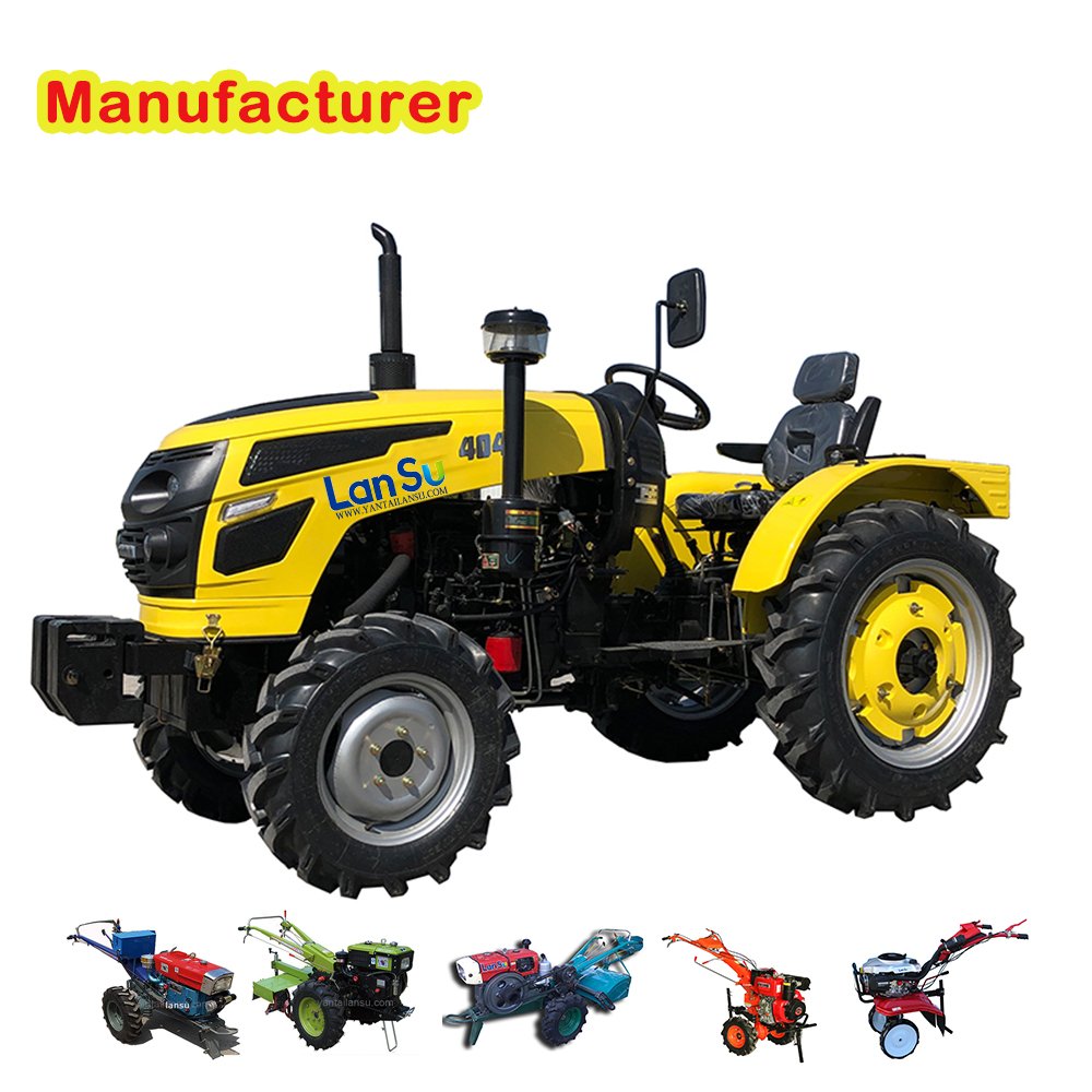 Lansu Chinese Manufacturer Agricultural Small 130hp Tractors Mini 4x4 Farming Machine Agricultural Cheap Farm Tractor for Sale