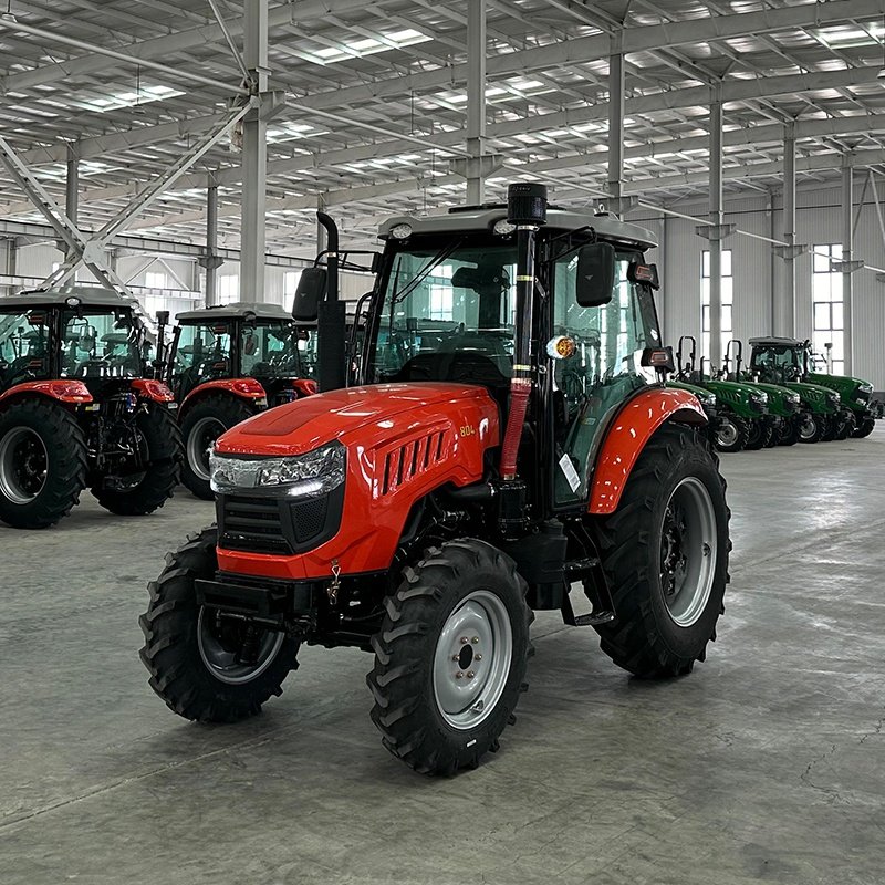 China Factory 4X4 Wheel 4WD Manufacturer 50HP 60HP 70HP 80HP 90HP Farm Tractor Garden Tractor With Optional Parts