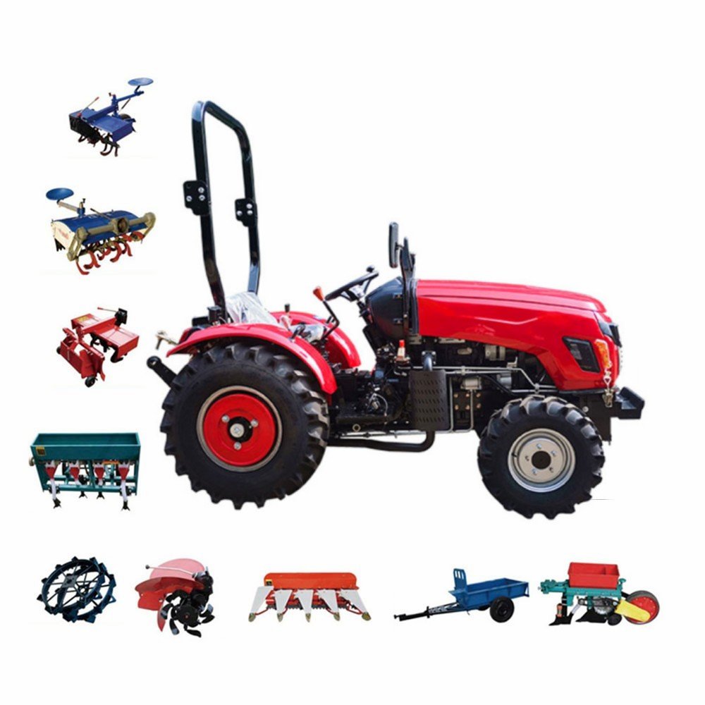 Luyu Hot Sale Multi Functional Farmar Little 80HP Trucktor Multipurpose Tractors Mini New Models Agricultural Machine