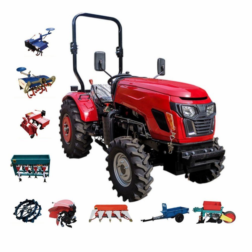 Luyu Hot Sale Multi Functional Farmar Little 80HP Trucktor Multipurpose Tractors Mini New Models Agricultural Machine