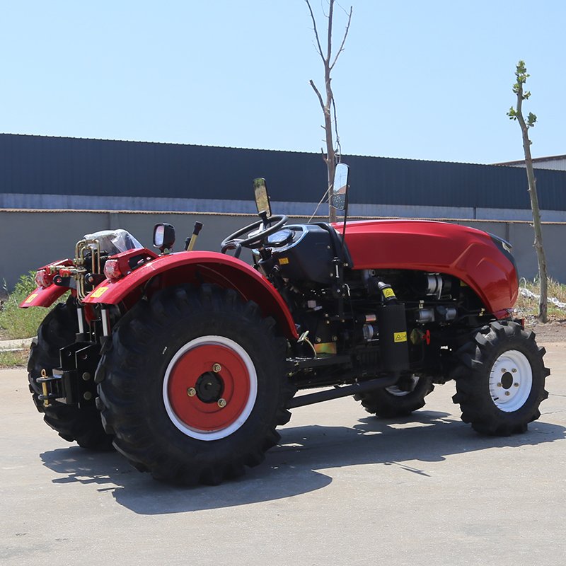 Hot Sale 20HP 30HP China Agricultural Machinery Manufacturer 4WD Small Compact Cheap Wheel Mini Farm Tractor with Backhoe