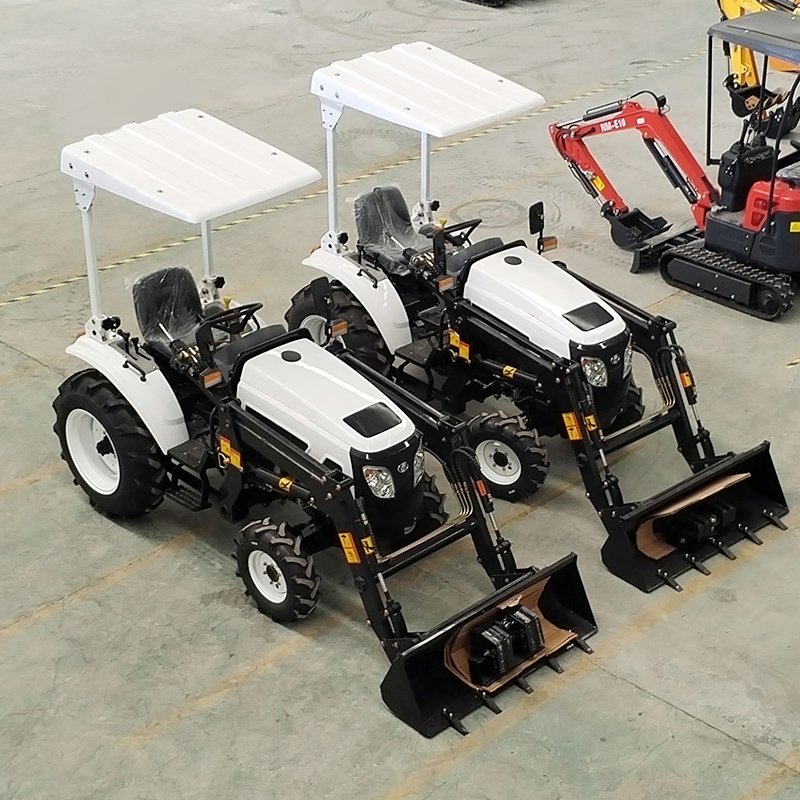 Cheapest Farm Tractors New Agricultural 4WD Tractor Truck Factory Price Compact Tractor with Plus air Conditioning Cab