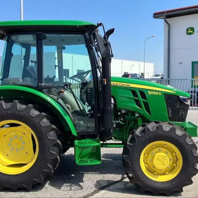 Used Agriculture Tractor Used Cheap Price Farm Tractors Johnn Deeere 5058E With Air Conditinal Cab 90Hp 100Hp 110Hp 4WD