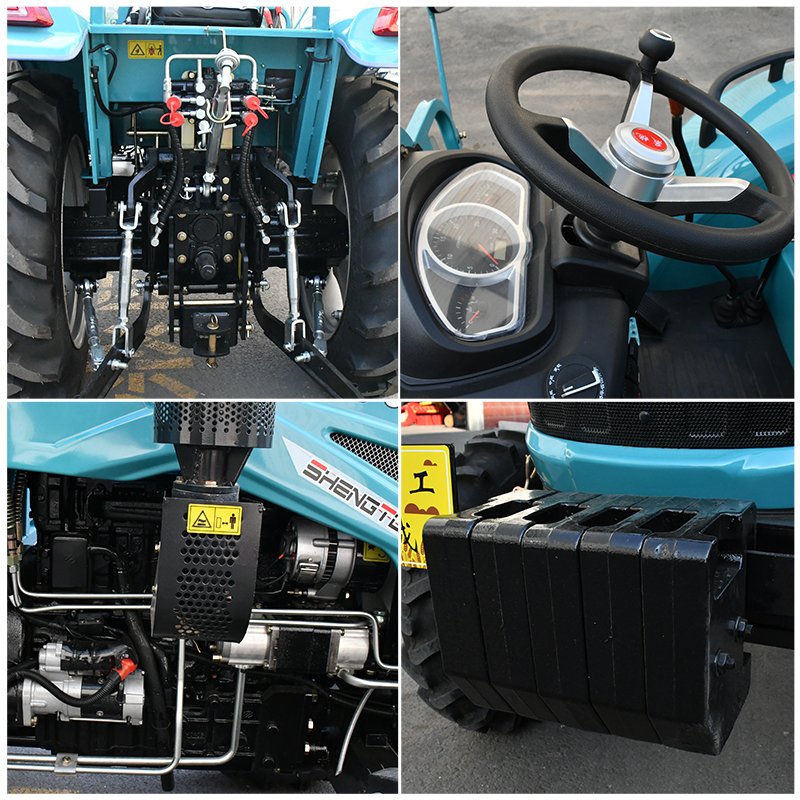 Mini Tractor Garden Tractor with Front Loader Crawler/wheel Tractor High Efficiency Agriculture Trencher