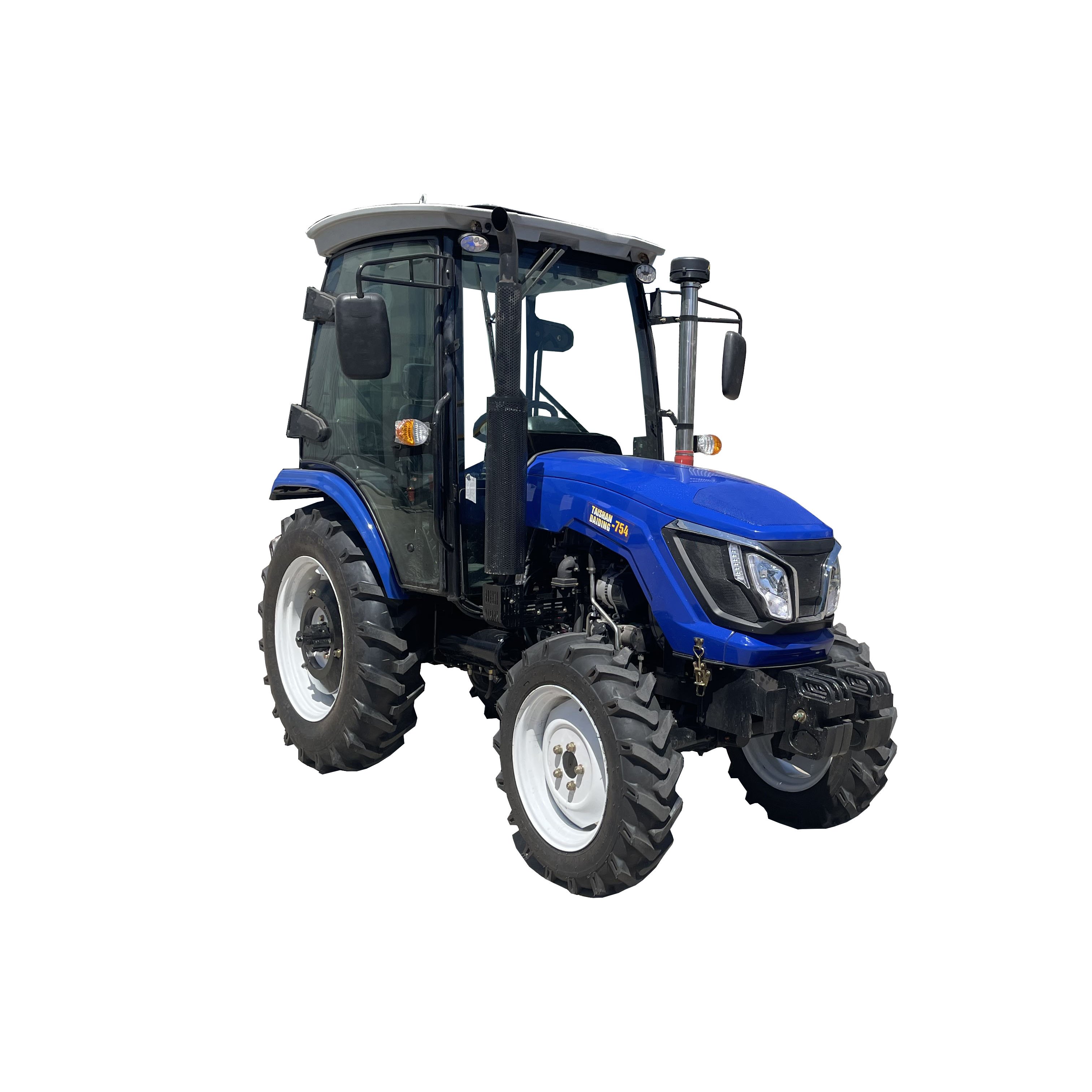 Mini 4WD Agricultural 75HP Tractor New Farm Trailer Wheel Tractor with Engine and Gearbox for Home Use & Retail Industries