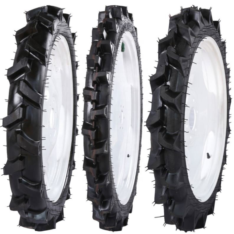 Rubber Rice Ransplanter Tractor Sprayer Tires with Rim in 1300mm 1800mm 1.6 2.1m Diameter Solid Wheels for Farm Used