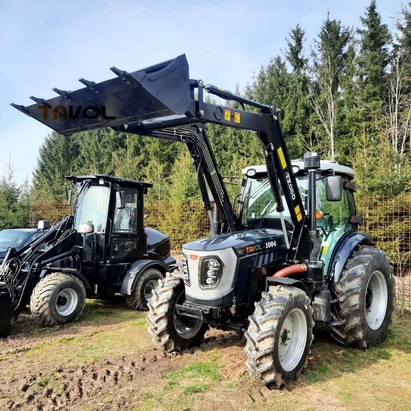 Tractor Agricultural Machinery Tractor 4wd 50hp 60hp 70hp 80hp 90hp 100hp Agricultural with Front End Bucket