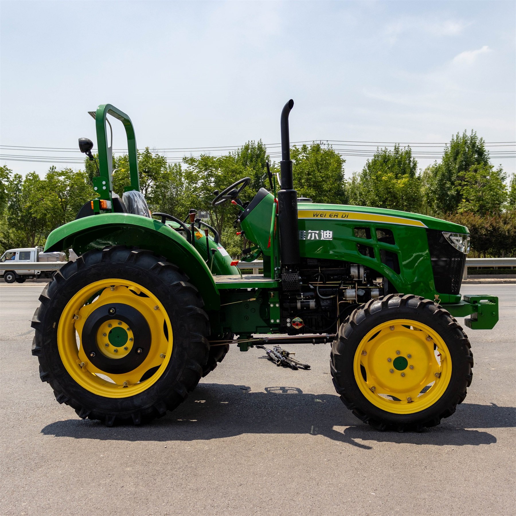 100hp Diesel 4WD Walking Tractor 4*4 Drive Large Horsepower Tractors With Optional Front End Loader and Backhoe
