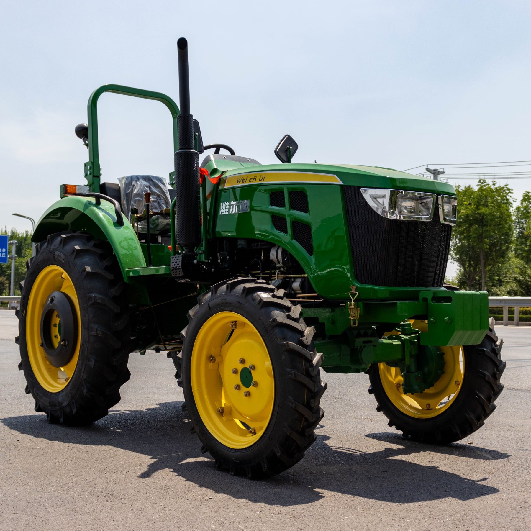 100hp Diesel 4WD Walking Tractor 4*4 Drive Large Horsepower Tractors With Optional Front End Loader and Backhoe