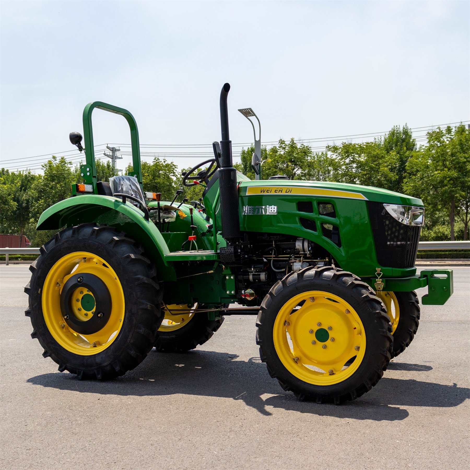 100hp Diesel 4WD Walking Tractor 4*4 Drive Large Horsepower Tractors With Optional Front End Loader and Backhoe