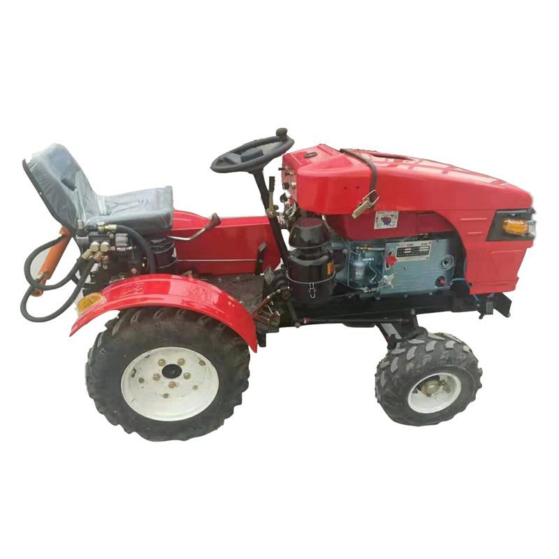 12hp 15hp Mini Tractor for Small Farm 4x4 Agricultural Articulated Compact Tractor Tiller Hoe