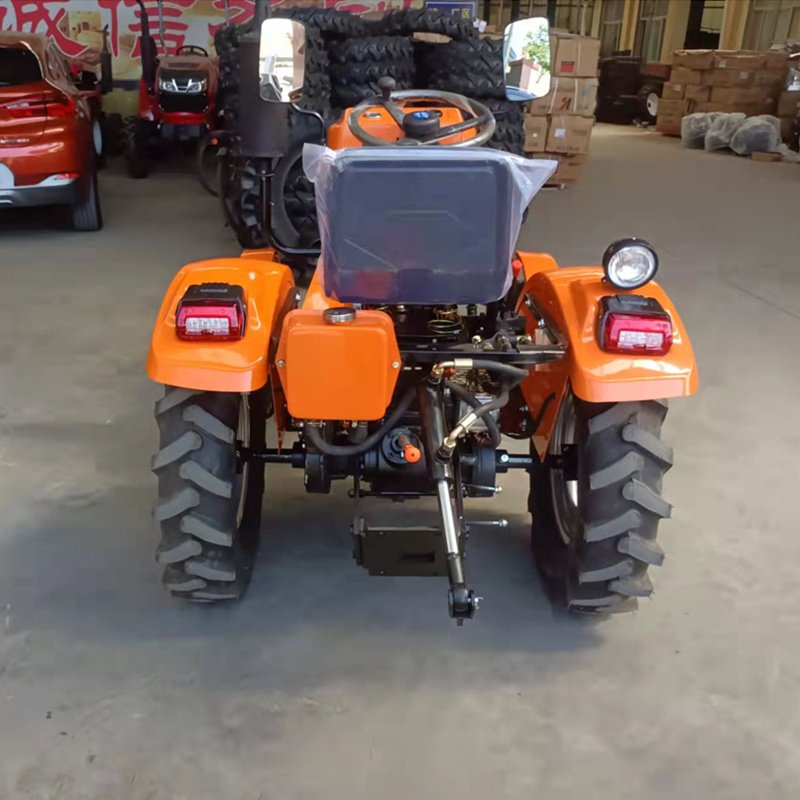 12hp 15hp Mini Tractor for Small Farm 4x4 Agricultural Articulated Compact Tractor Tiller Hoe