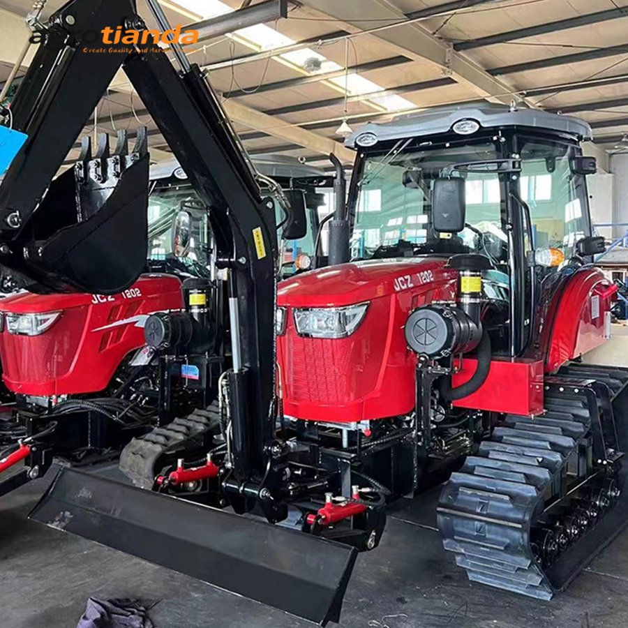 Agricultural Machine Equipment 4 Cylinder Engine 50hp 4*4 Tractor