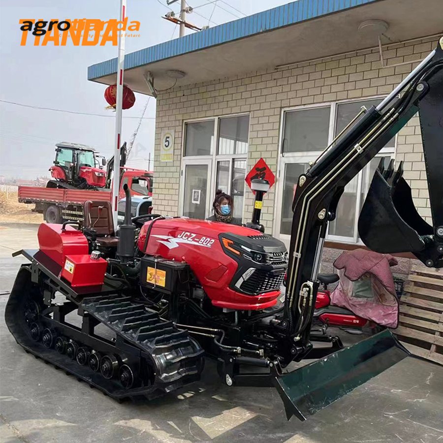 Agricultural Machine Equipment 4 Cylinder Engine 50hp 4*4 Tractor