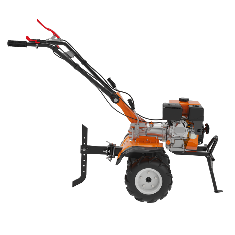 HWASDAN 4kw 7HP Four-stroke Gasoline Engine Front Rotary Power Tiller H170F Hand Control Power Weeder Gears Drive Tractor Tiller