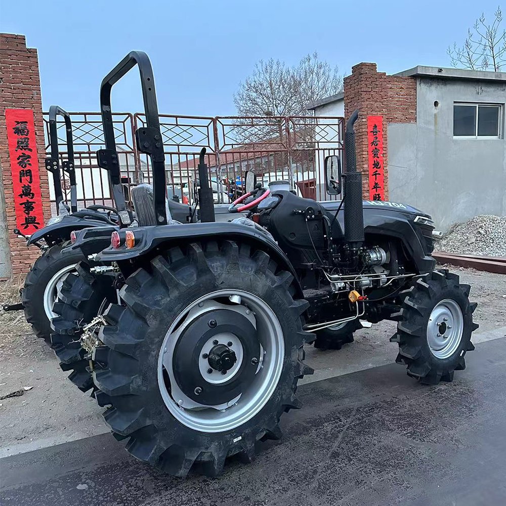 50hp Small 4 Wheel Tractor with Front End Loader Tractors Trucks Agriculture Mini Farm Tractor Lawn Mower 4x4