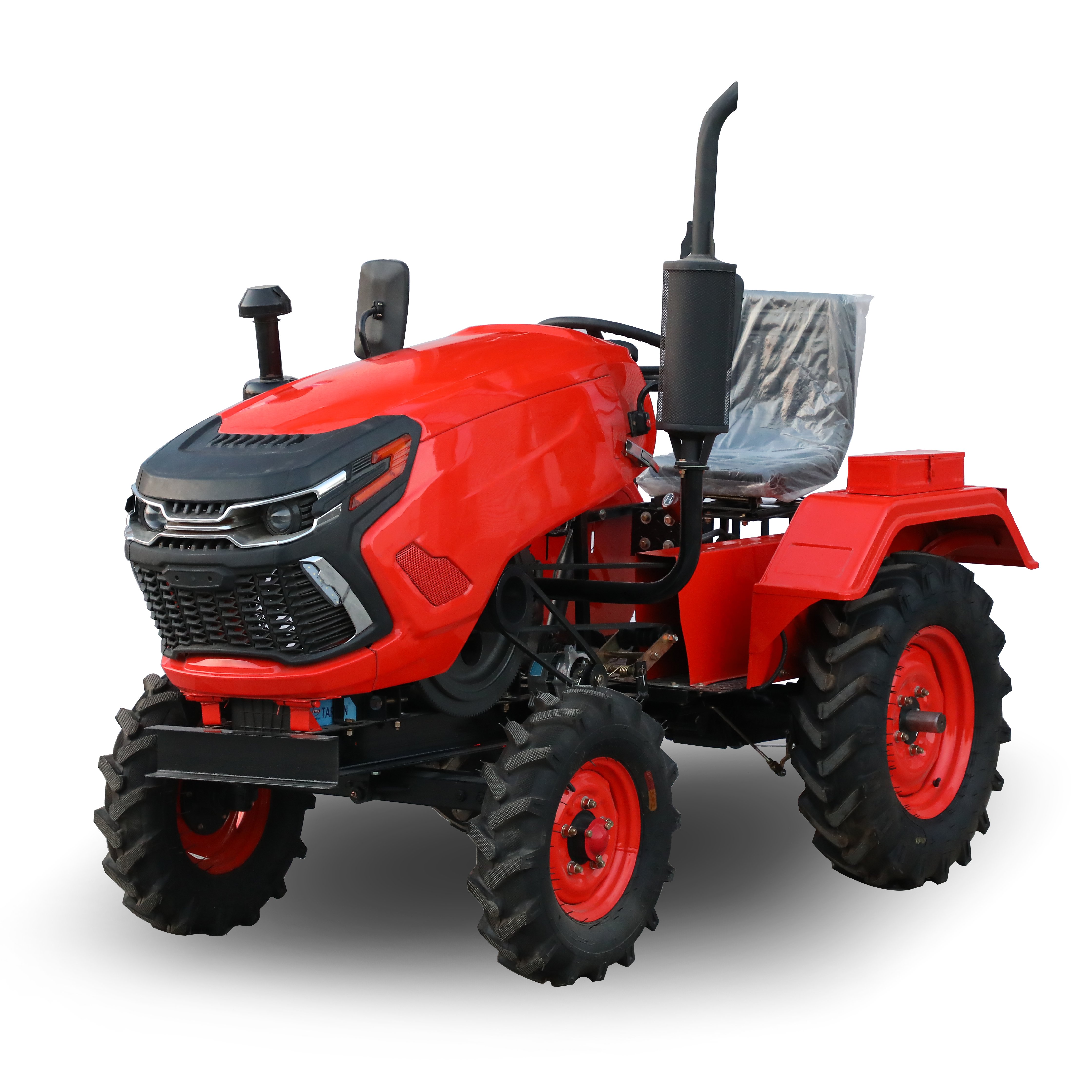 12HP 15HP 16HP 18HP 20HP Small Hand Tractor Mini Farm Mini Plow Plough Disc Double Blade Walking Red China Tractor