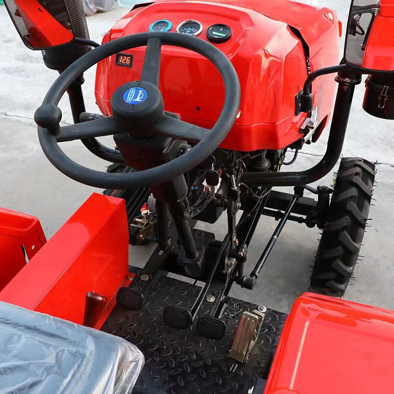 12HP 15HP 16HP 18HP 20HP Small Hand Tractor Mini Farm Mini Plow Plough Disc Double Blade Walking Red China Tractor