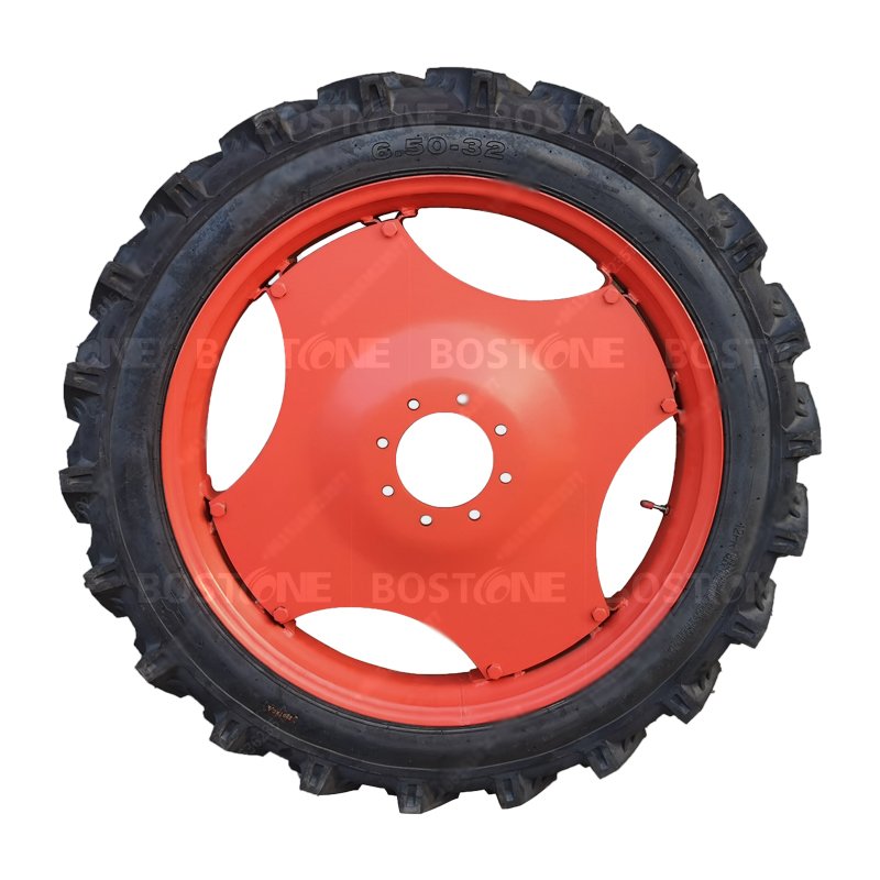 Best Seller 6.50-32 Rim Customized Farm Tractor Tires New Condition Narrow Tread Boom Sprayer Bias Design