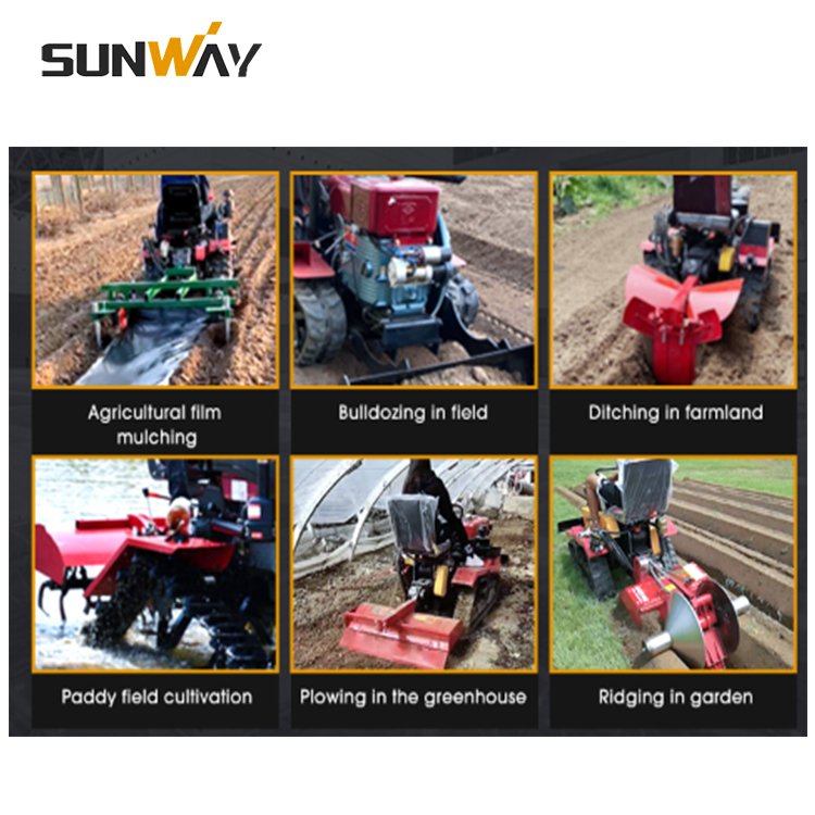 2025 New Rubber Track Crawler Traktor Farm Crawler Mini Tractor 4x4 Agriculture