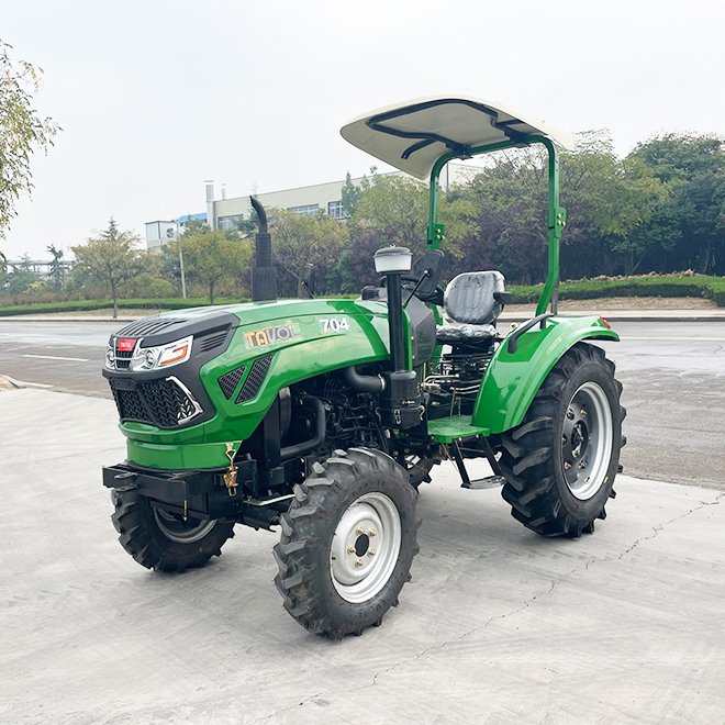 Tavol Brand 70hp Tractors for Agriculture with Wide Tyre
