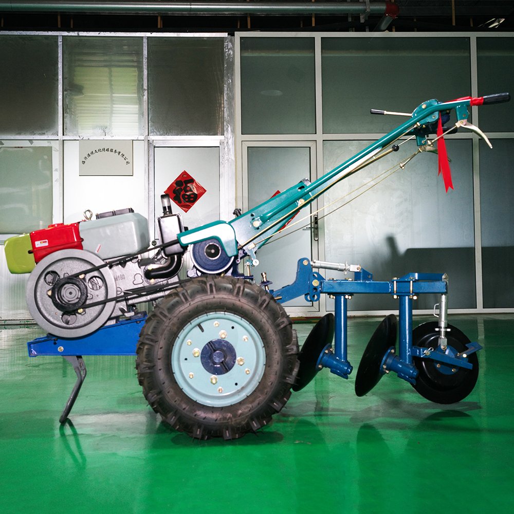 Small Hand 8 hp Tractor Two Wheel Drive 15 hp Cultivators Walking Tractor with Rotary Tiller