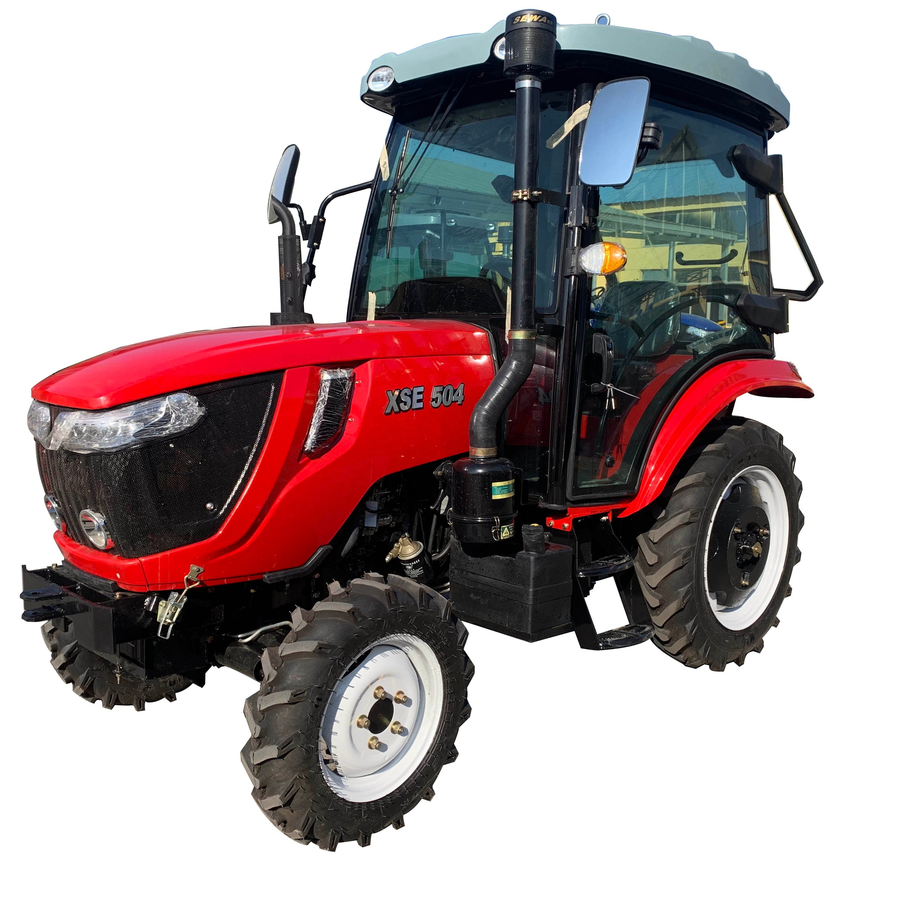 CE Approved Chinese Brand 50 55 hp 4wd Mini Farm Tractor With Cabin