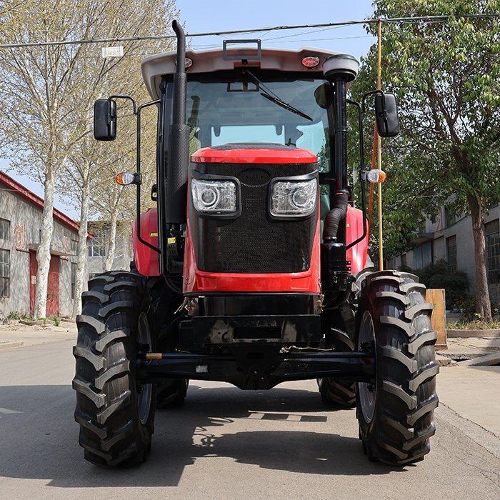 Hot Sale Wheeled Tractor 120HP Farming Tractor Heavy Duty 4WD 120HP 4X4 Agricultural Tractor With Loader and Backhoe in Peru