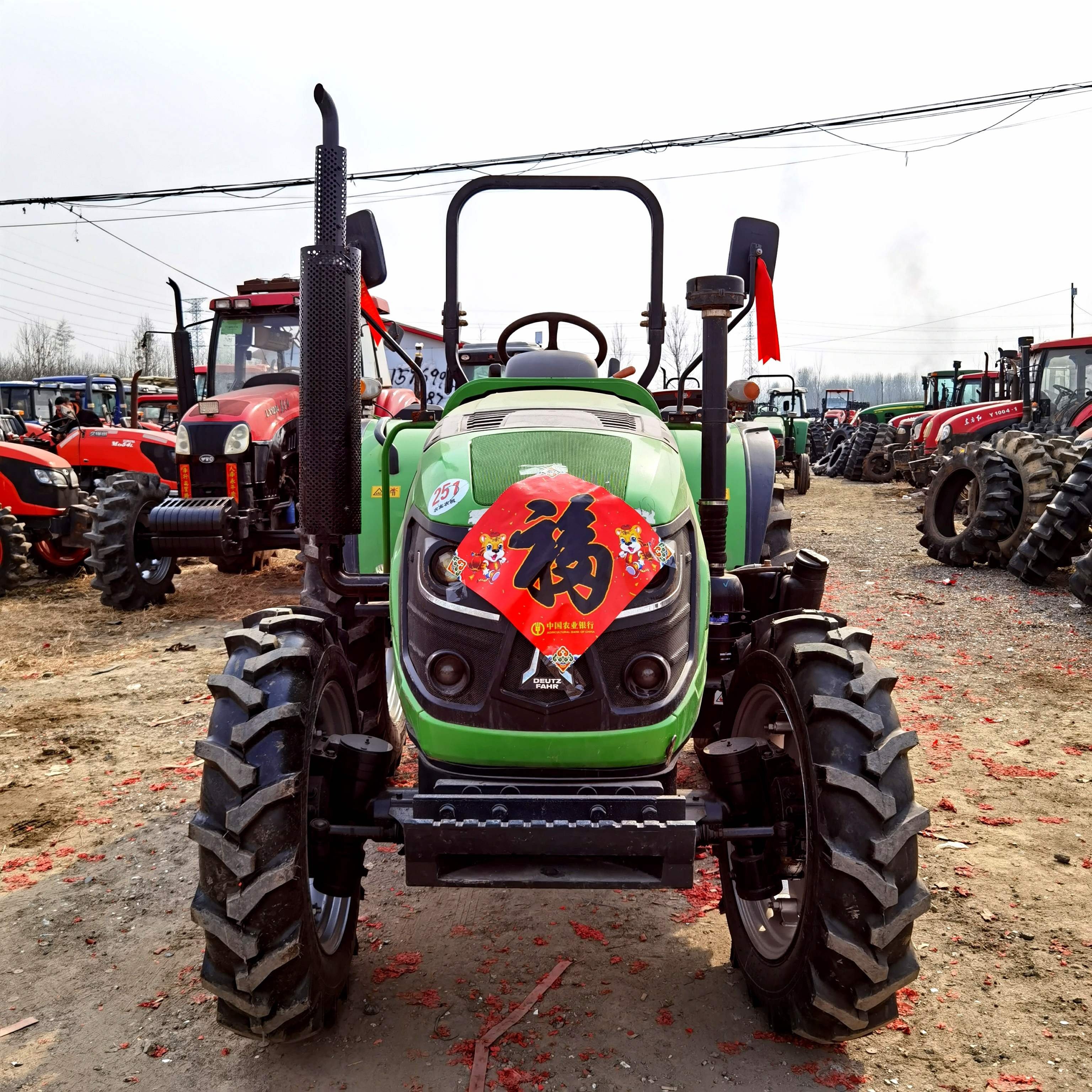 DEUTZ FAHR 4X4 Wheel Drive Walking Tractor CD904-1 90HP for Agricultural Cheap Farm Tractors Used Tractor