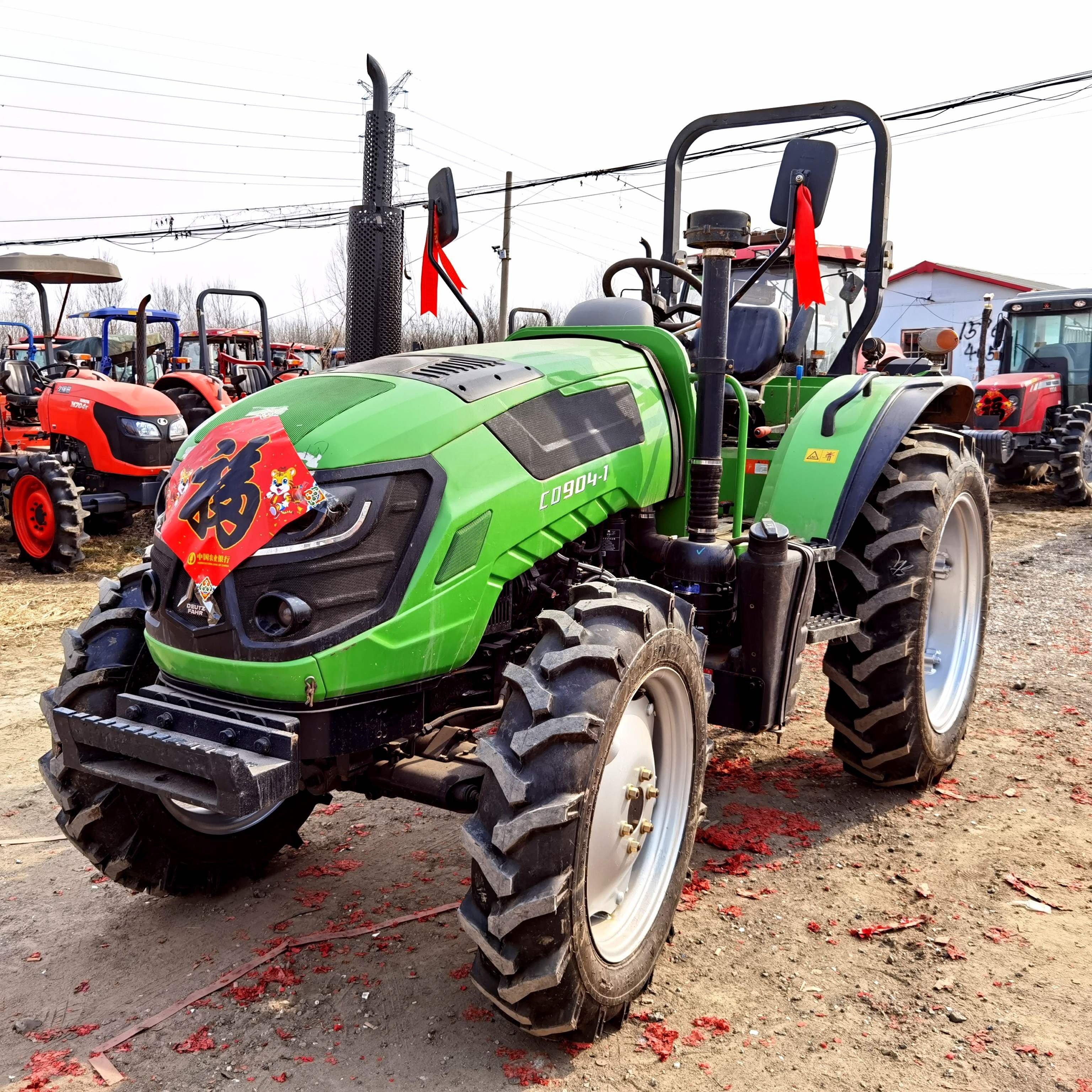 DEUTZ FAHR 4X4 Wheel Drive Walking Tractor CD904-1 90HP for Agricultural Cheap Farm Tractors Used Tractor