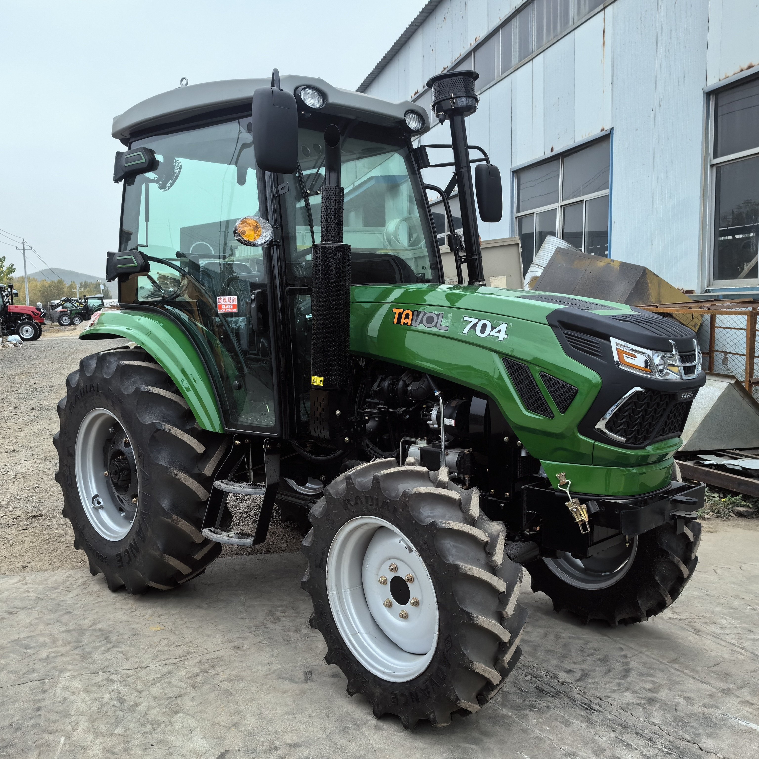 TOVAL 50HP 60HP 70HP Agricultural Tractors Cabin+AC 4WD Wheeled YTO Engine Farming Tractor