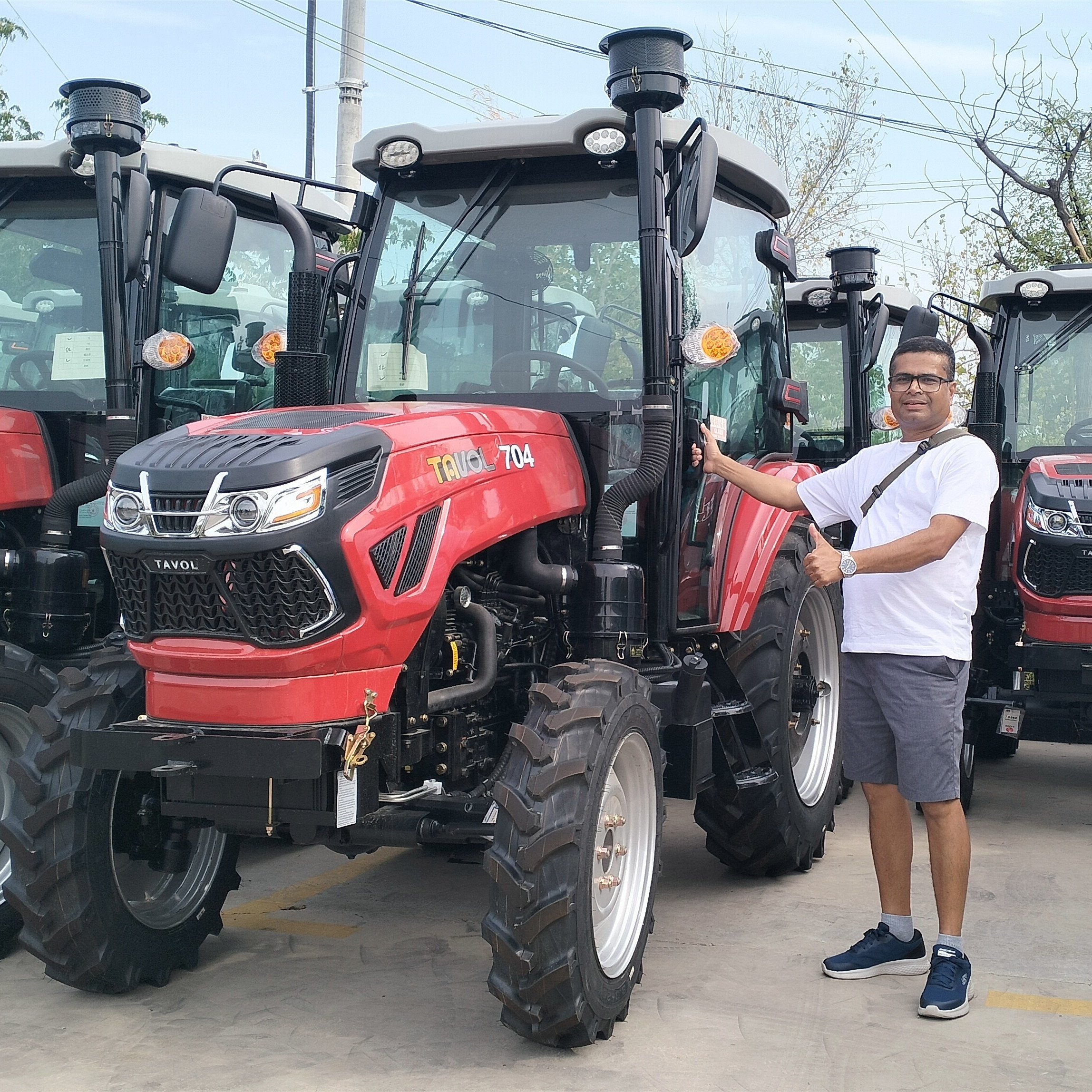 Tractores Agricolas 4x4 50-70hp 8+8 Shuttle Shift Gear Mini Tractors for Agriculture