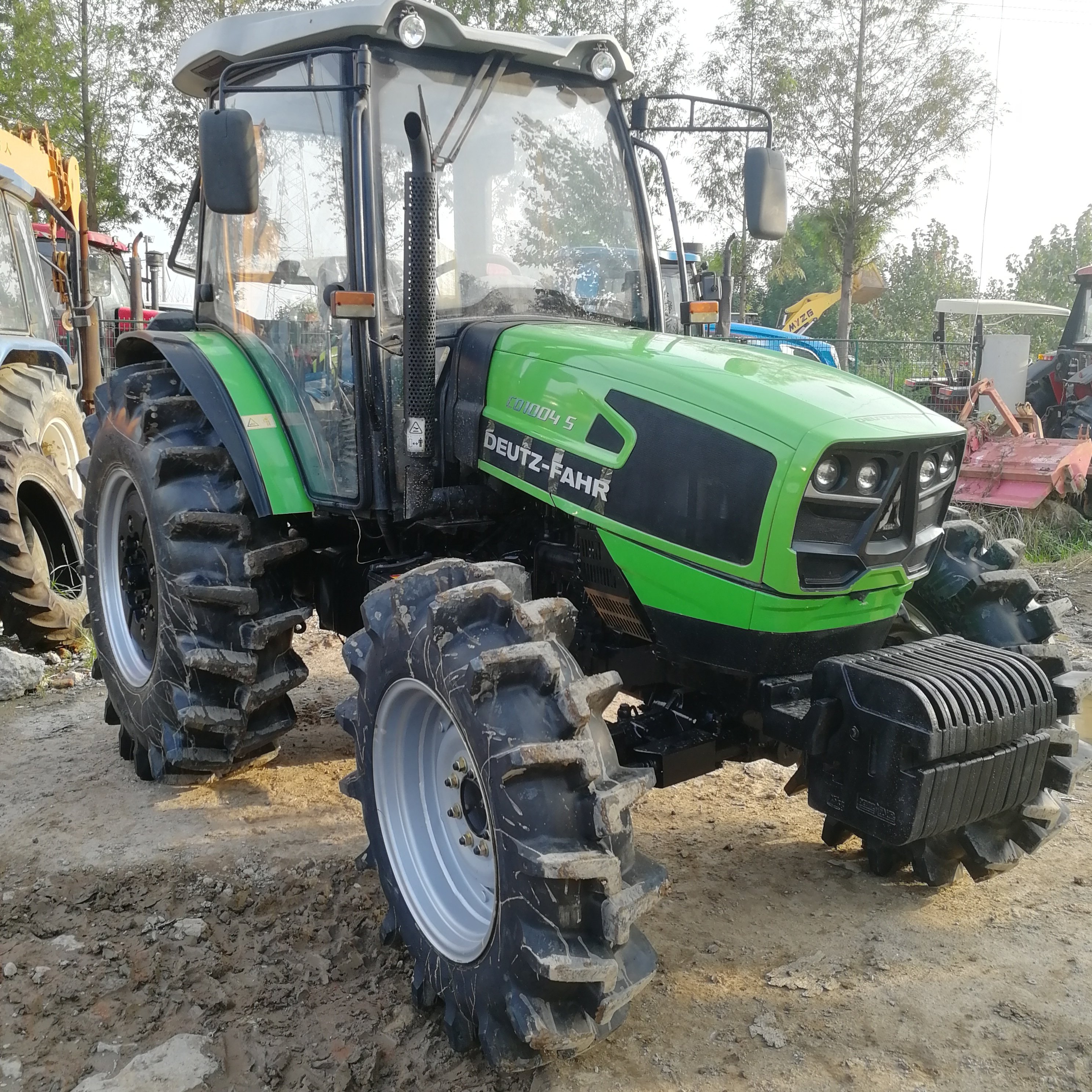 Used Tractors Deutz Fahr 100HP 4x4wd Compact Orchard Farm Two Wheel German Agricultural Machinery
