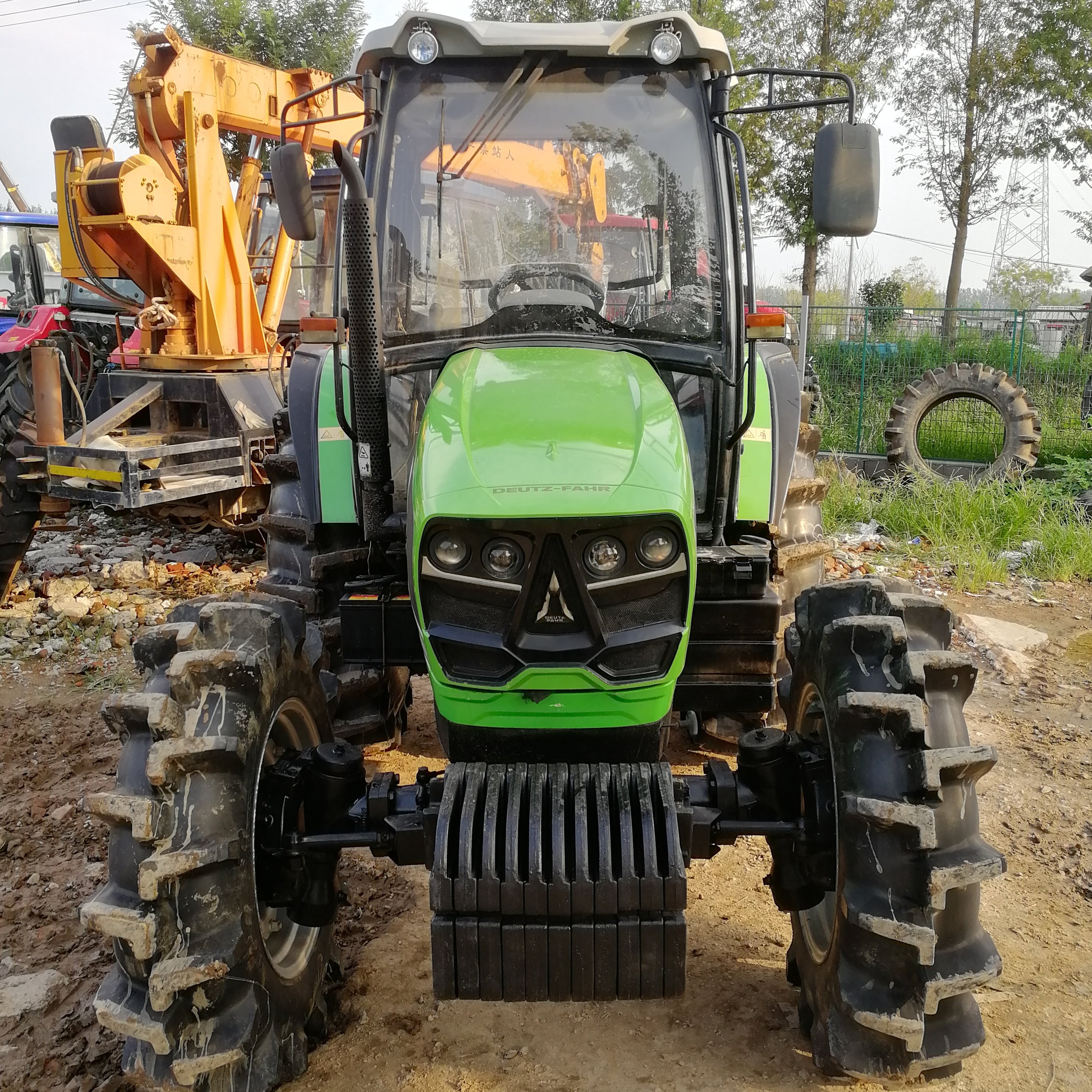 Used Tractors Deutz Fahr 100HP 4x4wd Compact Orchard Farm Two Wheel German Agricultural Machinery